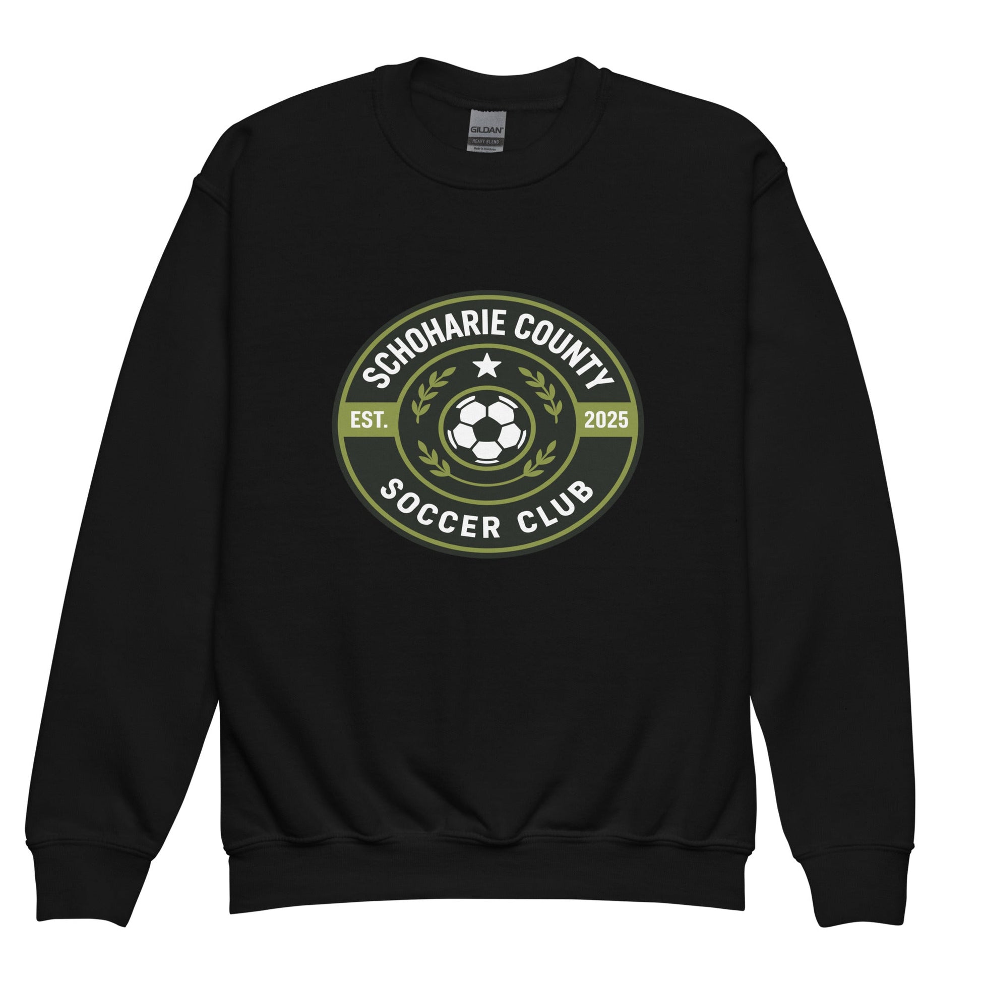 Classic | Youth Sweatshirt | Schoharie County Soccer Club | Badge Logo