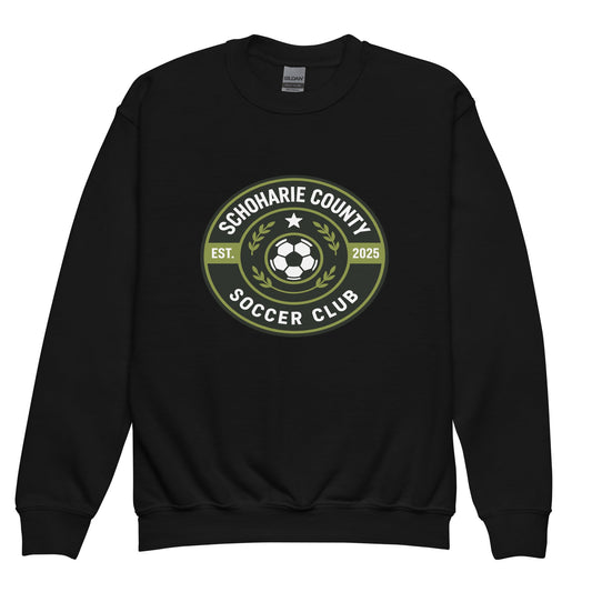 Classic | Youth Sweatshirt | Schoharie County Soccer Club | Badge Logo