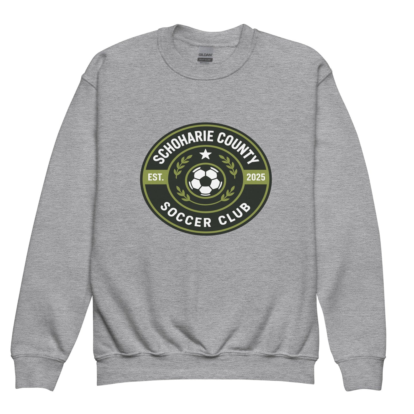 Classic | Youth Sweatshirt | Schoharie County Soccer Club | Badge Logo