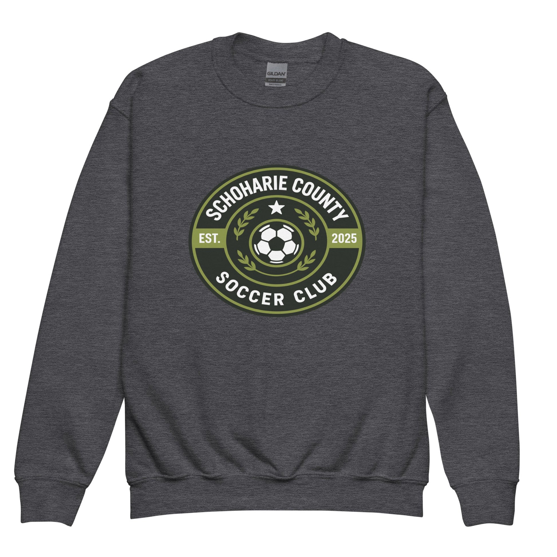 Classic | Youth Sweatshirt | Schoharie County Soccer Club | Badge Logo