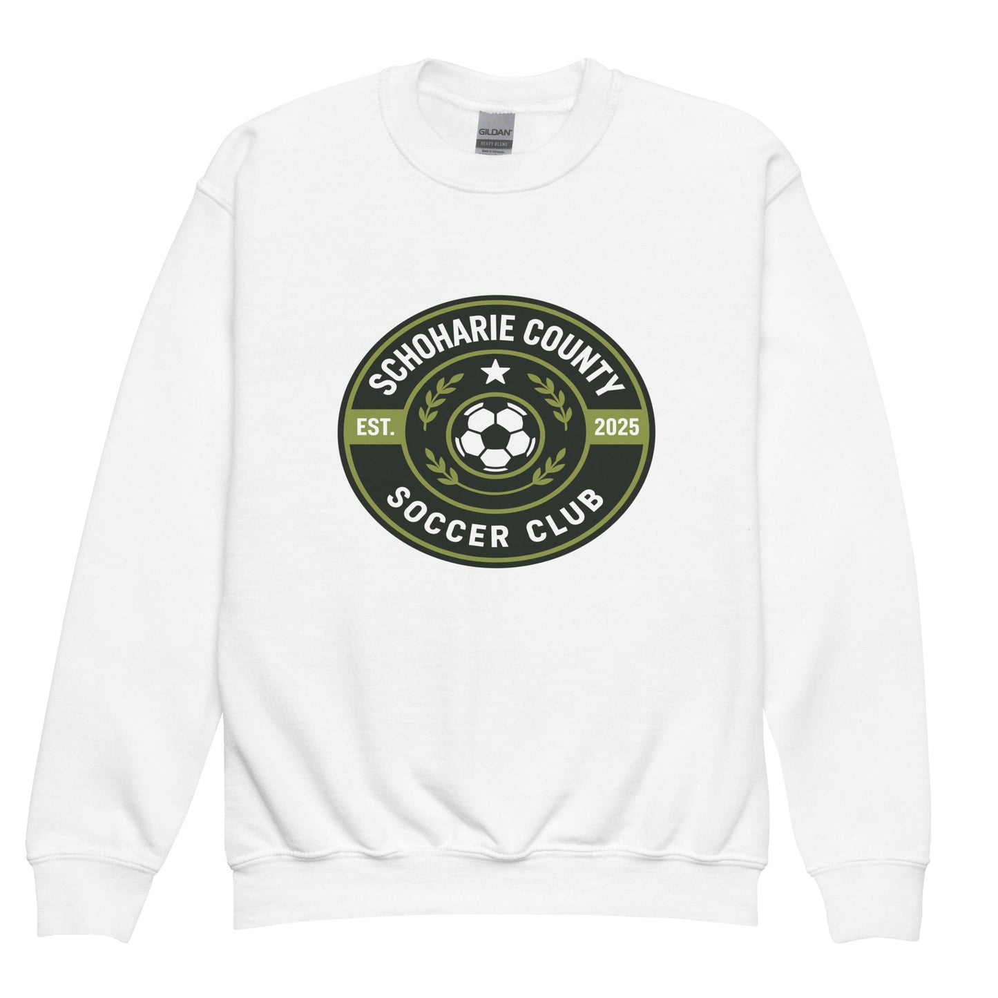 Classic | Youth Sweatshirt | Schoharie County Soccer Club | Badge Logo