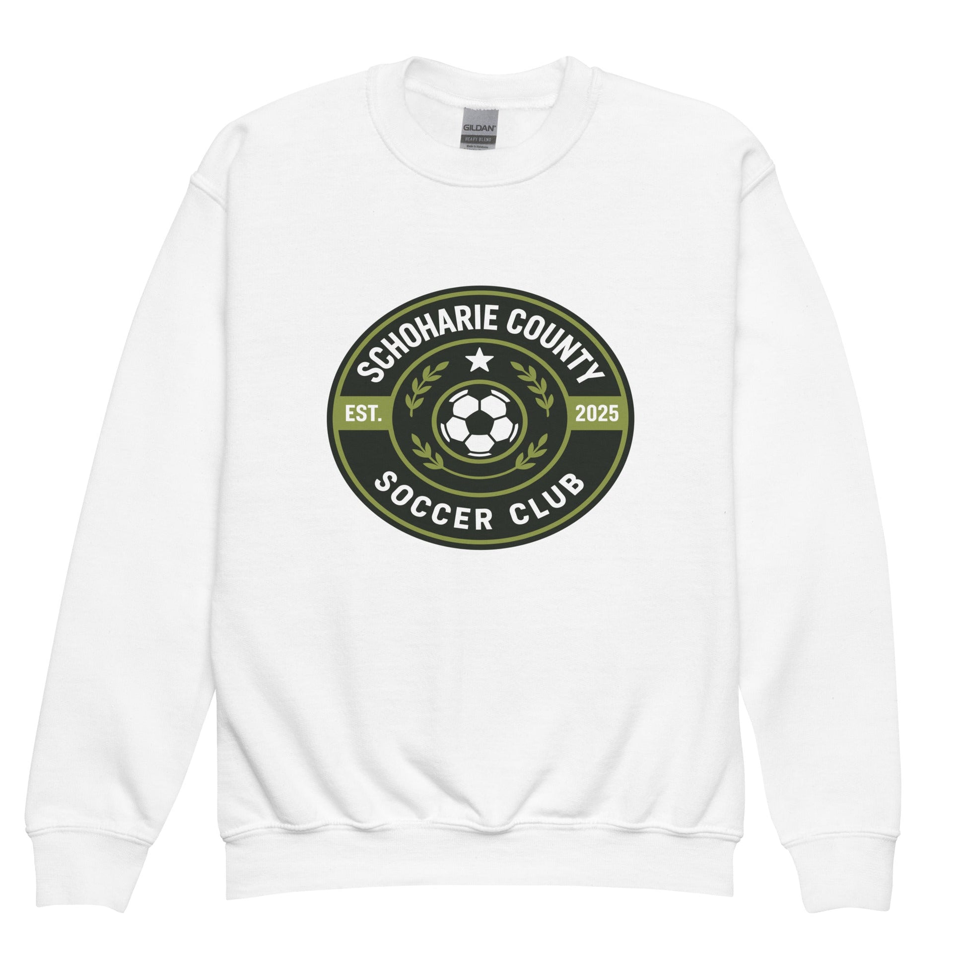 Classic | Youth Sweatshirt | Schoharie County Soccer Club | Badge Logo