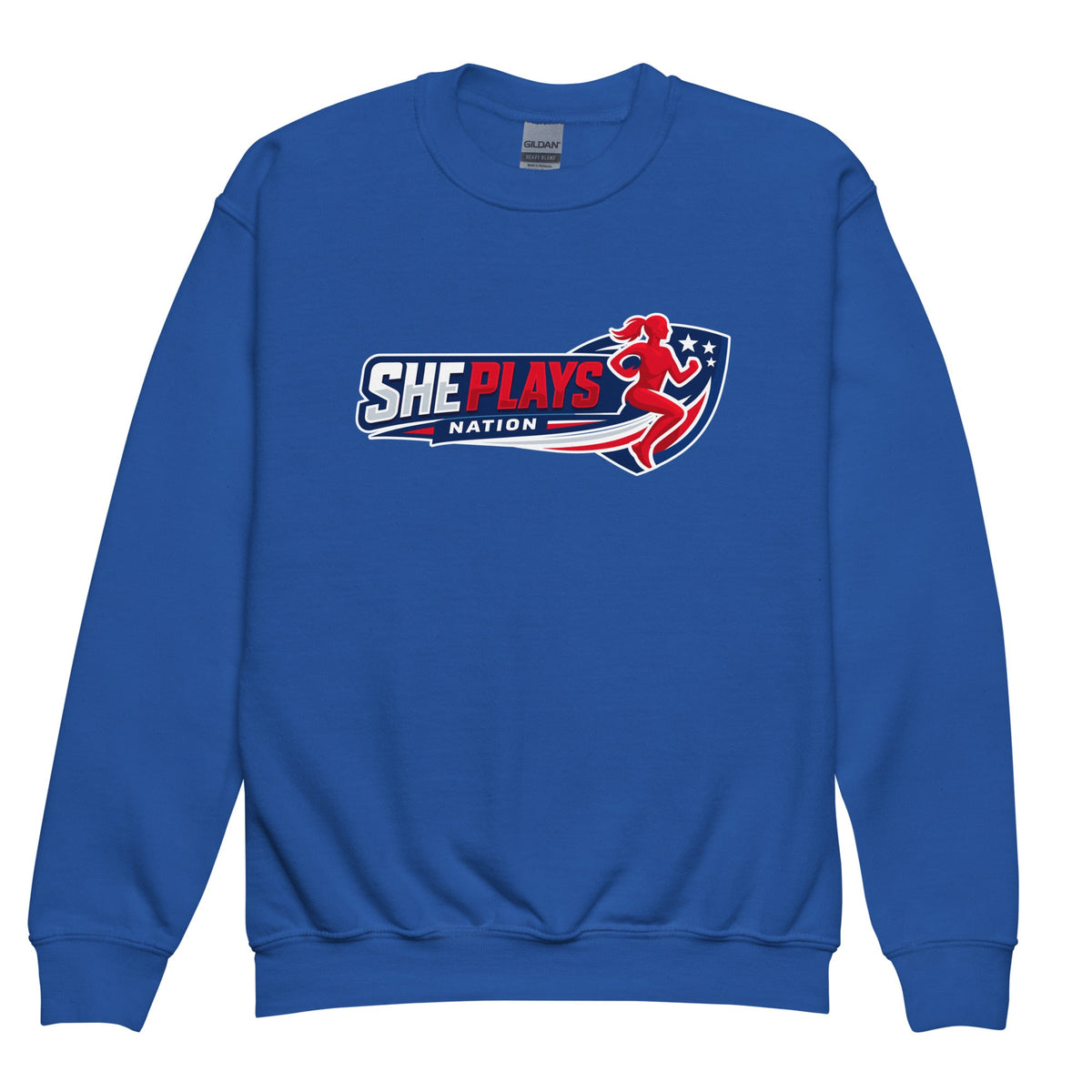 Classic | Youth Sweatshirt | She Plays Nation | Crest Logo