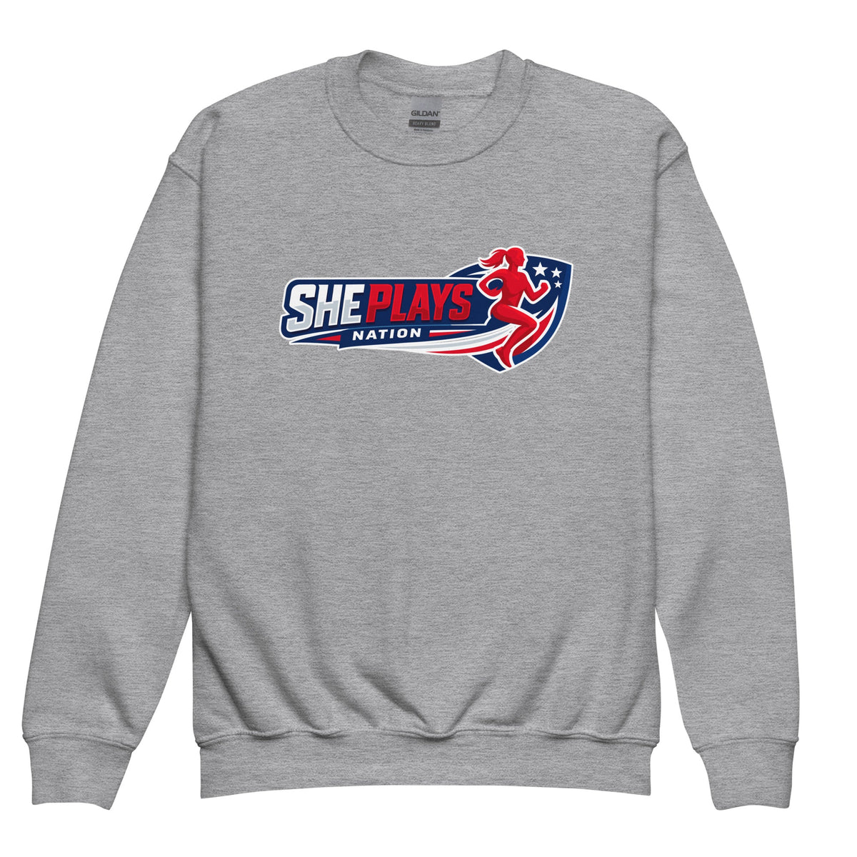 Classic | Youth Sweatshirt | She Plays Nation | Crest Logo