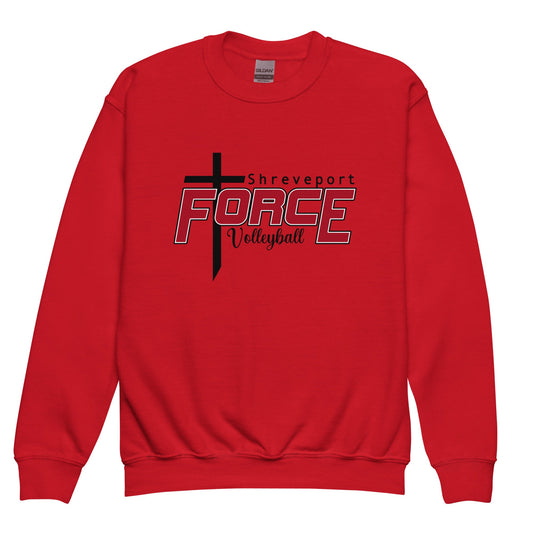 Classic | Youth Sweatshirt | Shreveport Force Volleyball | Crest Logo