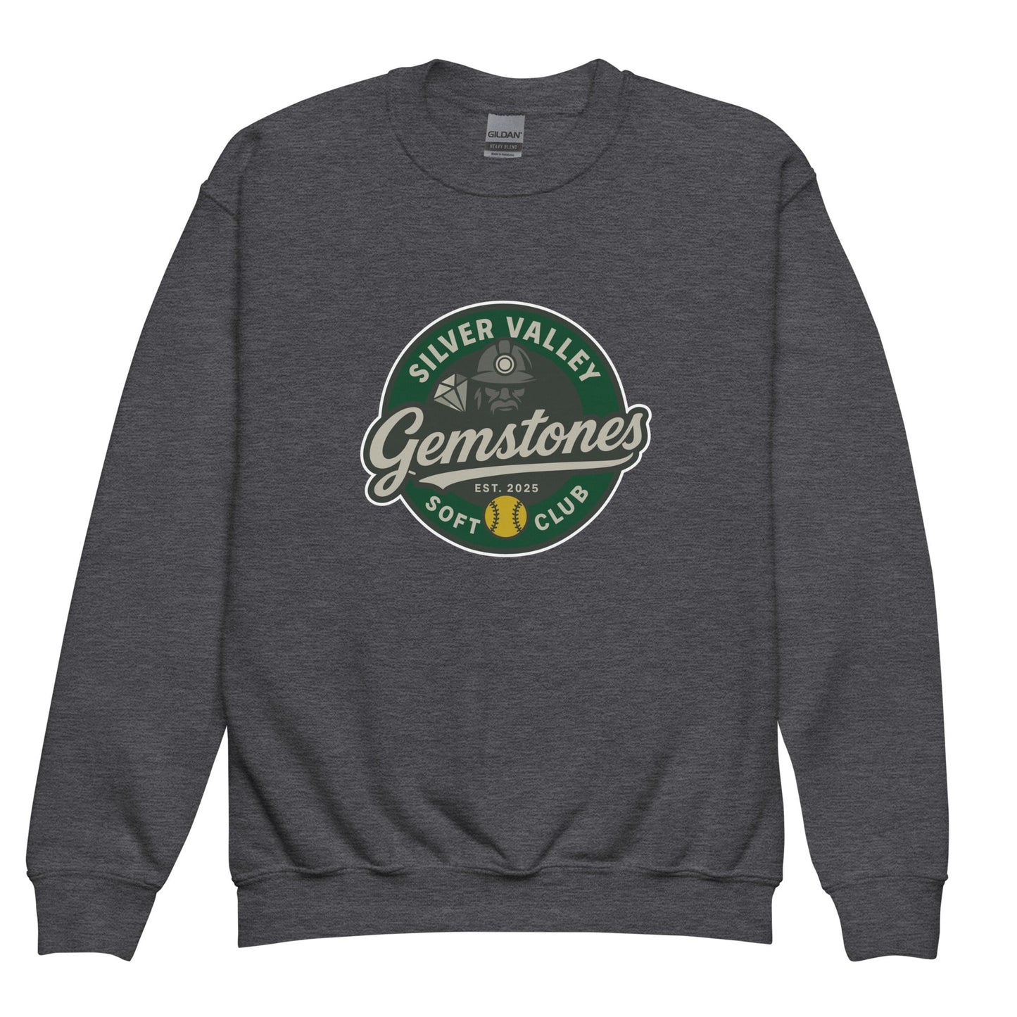 Classic | Youth Sweatshirt | Silver Valley Gemstones | Badge Logo