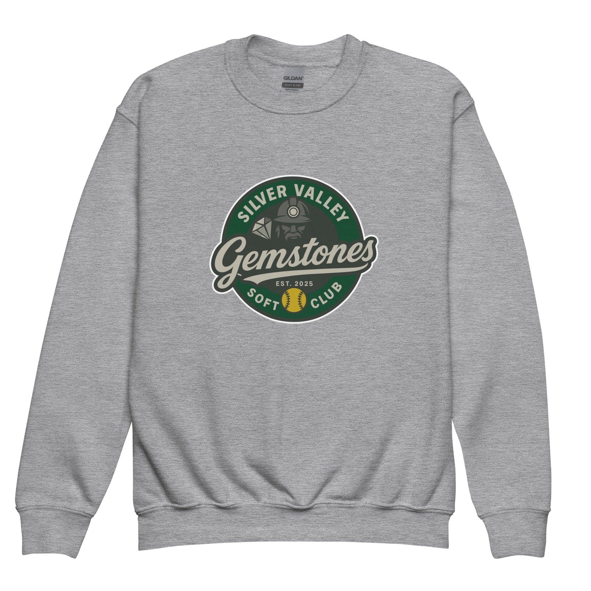 Classic | Youth Sweatshirt | Silver Valley Gemstones | Badge Logo