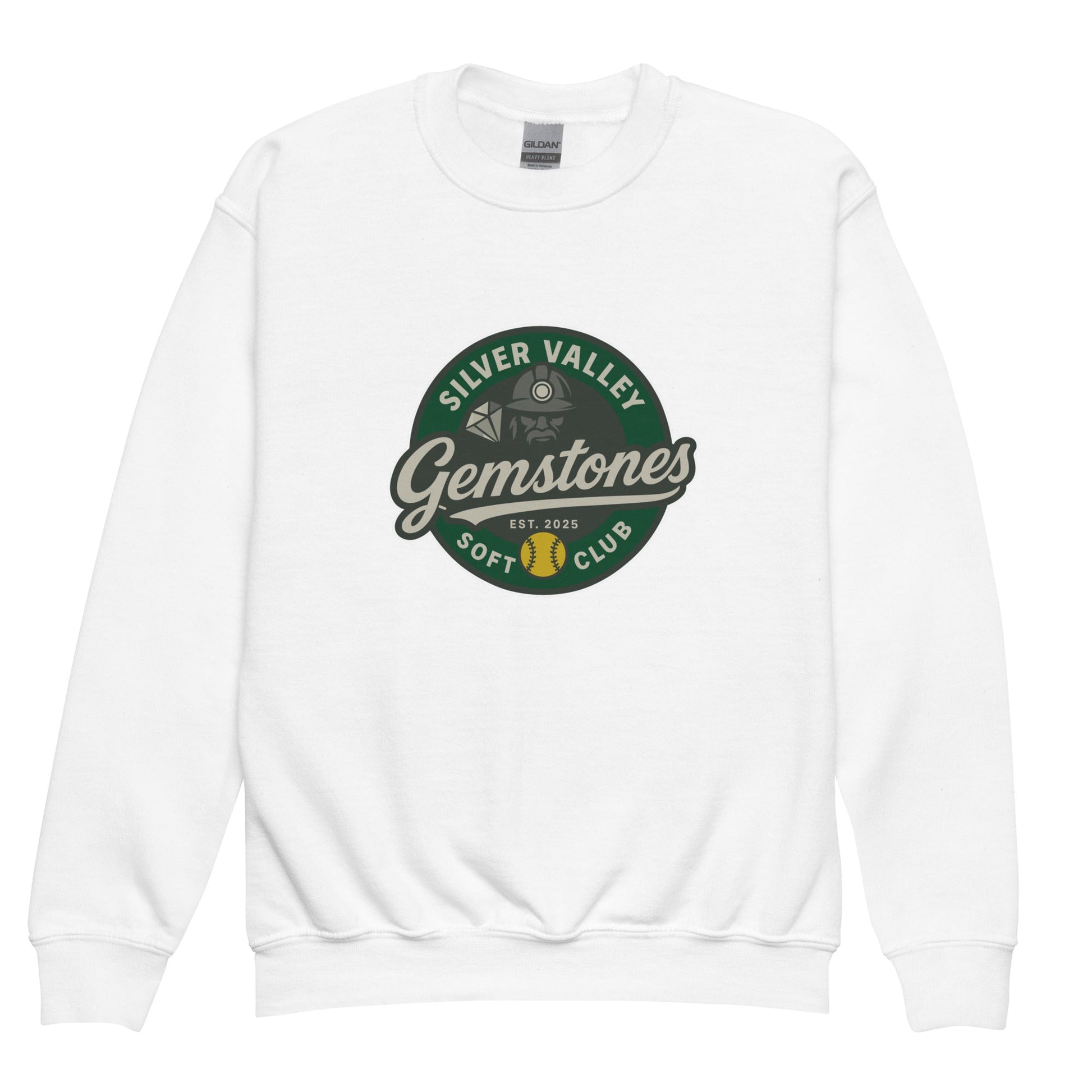 Classic | Youth Sweatshirt | Silver Valley Gemstones | Badge Logo