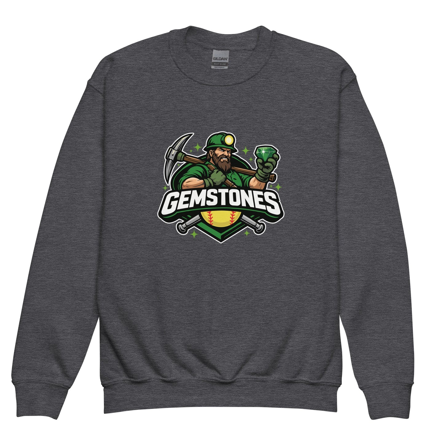 Classic | Youth Sweatshirt | Silver Valley Gemstones | Emerald Valley Logo