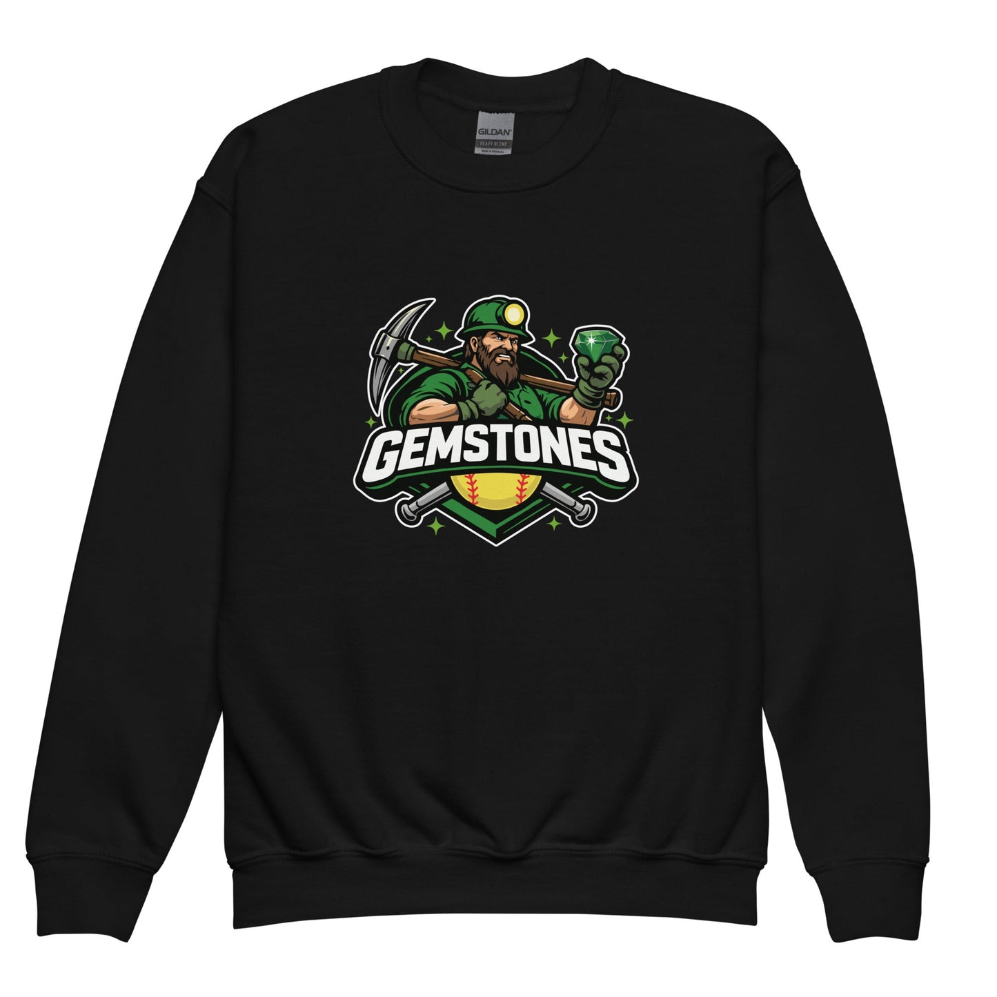 Classic | Youth Sweatshirt | Silver Valley Gemstones | Emerald Valley Logo