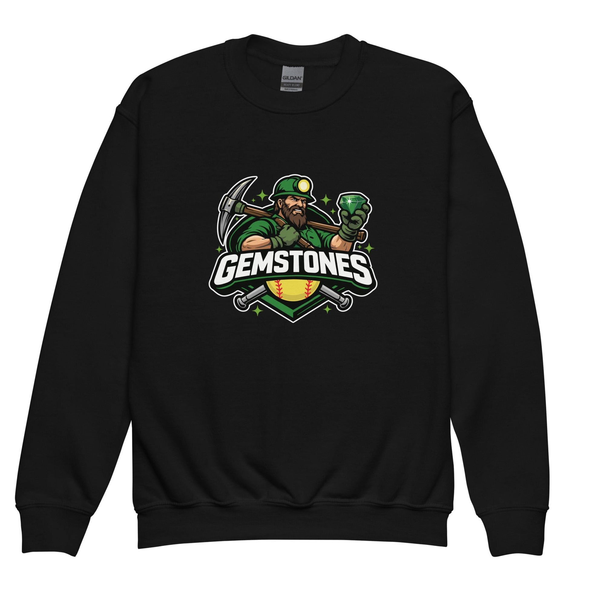 Classic | Youth Sweatshirt | Silver Valley Gemstones | Emerald Valley Logo