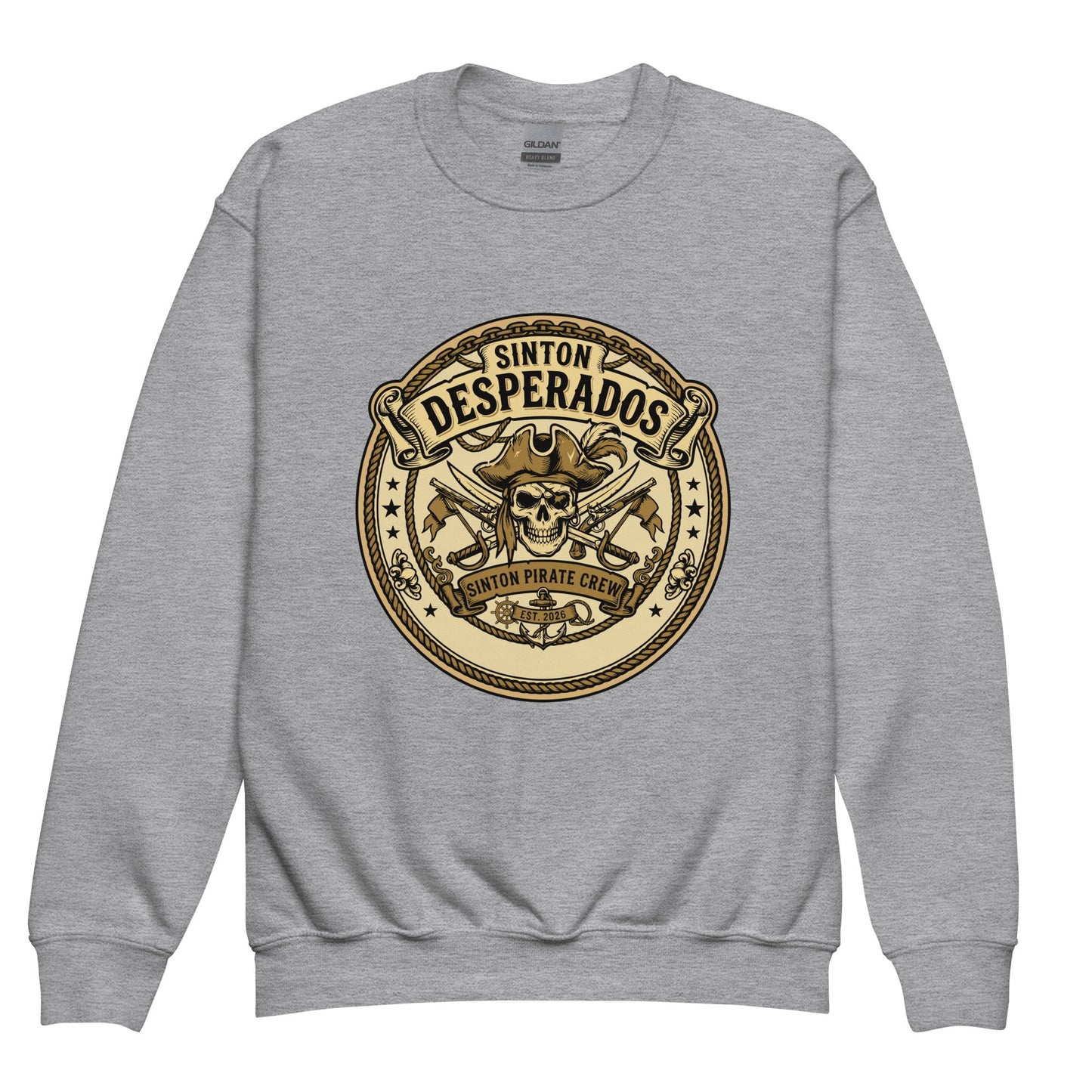 Classic | Youth Sweatshirt | Sinton Desperados Baseball | Badge Logo