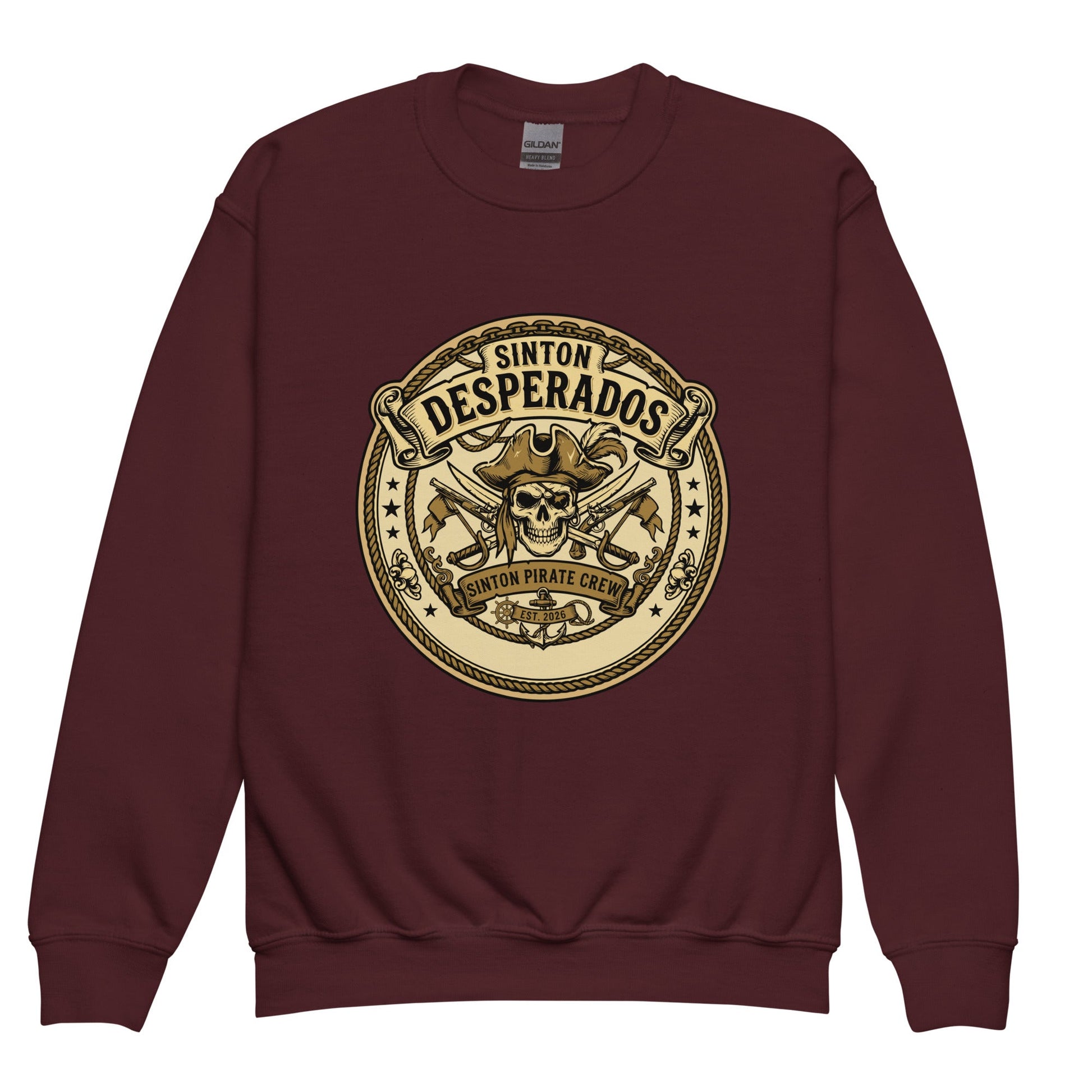 Classic | Youth Sweatshirt | Sinton Desperados Baseball | Badge Logo