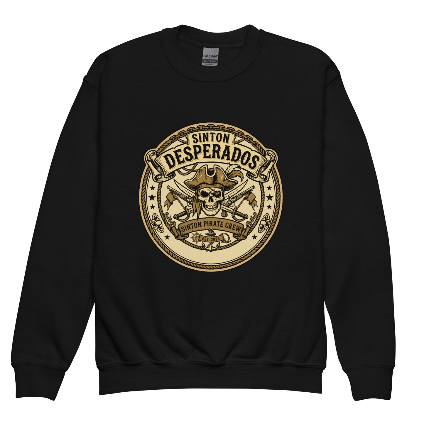 Classic | Youth Sweatshirt | Sinton Desperados Baseball | Badge Logo
