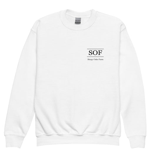 Classic | Youth Sweatshirt | Sleepy Oaks Farm | SOF Logo