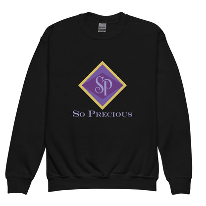 Classic | Youth Sweatshirt | So Precious Goods | Amethyst Aura Logo