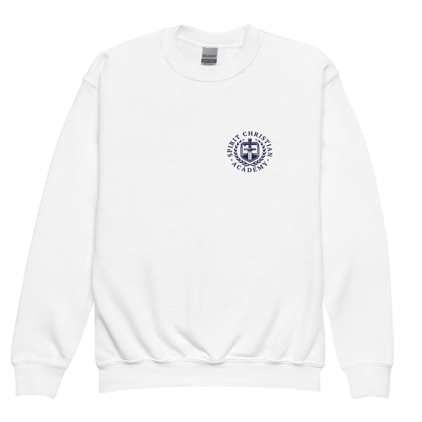 Classic | Youth Sweatshirt | Spirit Christian Academy | Navy Script Logo