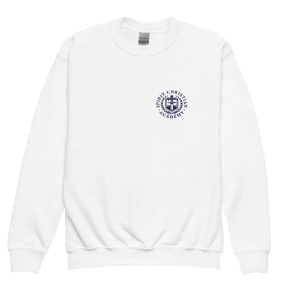 Classic | Youth Sweatshirt | Spirit Christian Academy | Navy Script Logo