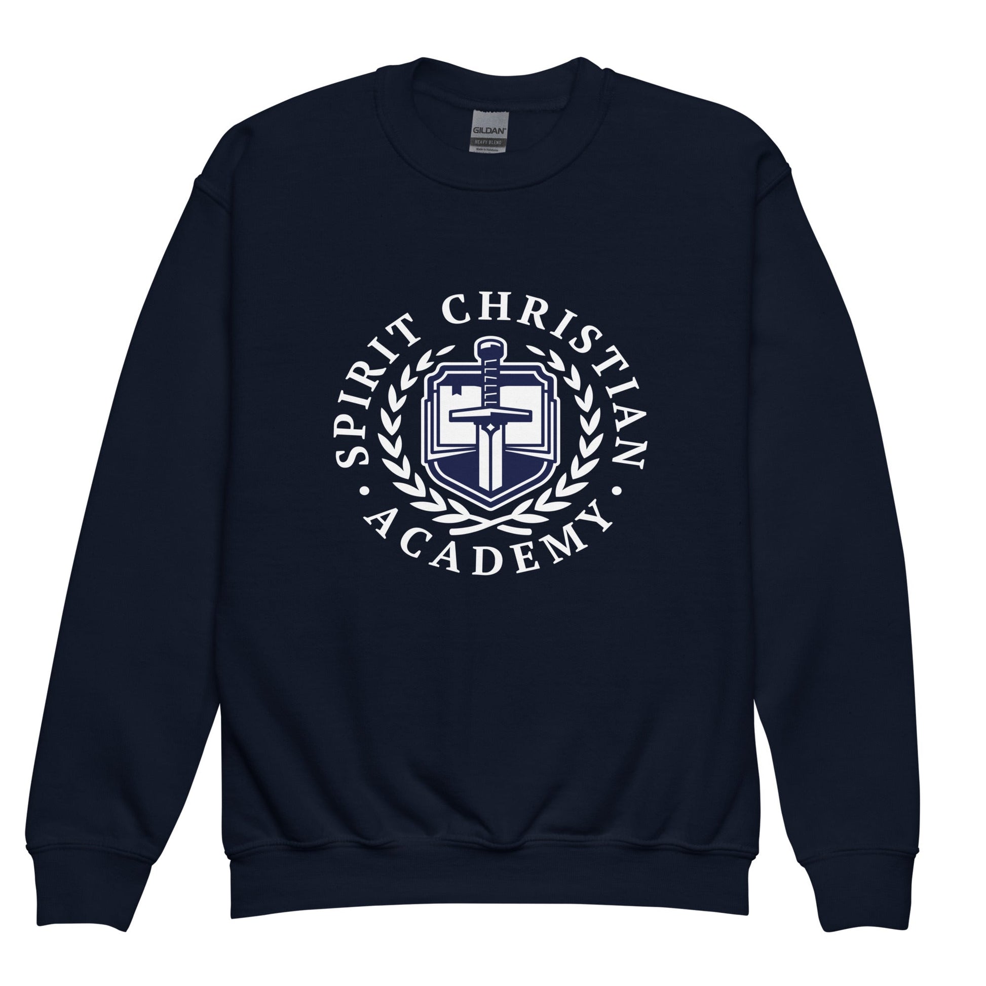 Classic | Youth Sweatshirt | Spirit Christian Academy | White Script Logo