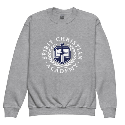 Classic | Youth Sweatshirt | Spirit Christian Academy | White Script Logo