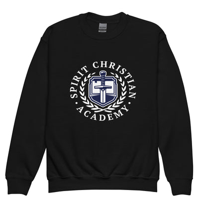Classic | Youth Sweatshirt | Spirit Christian Academy | White Script Logo