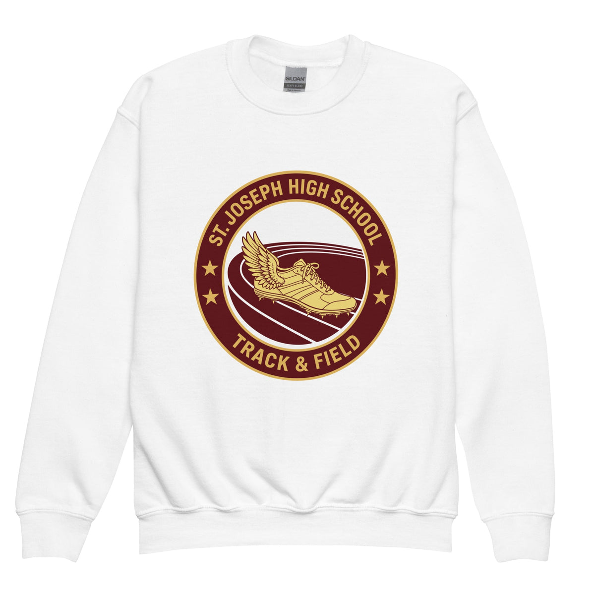 Classic | Youth Sweatshirt | St. Joseph High School - Track & Field | Badge Logo