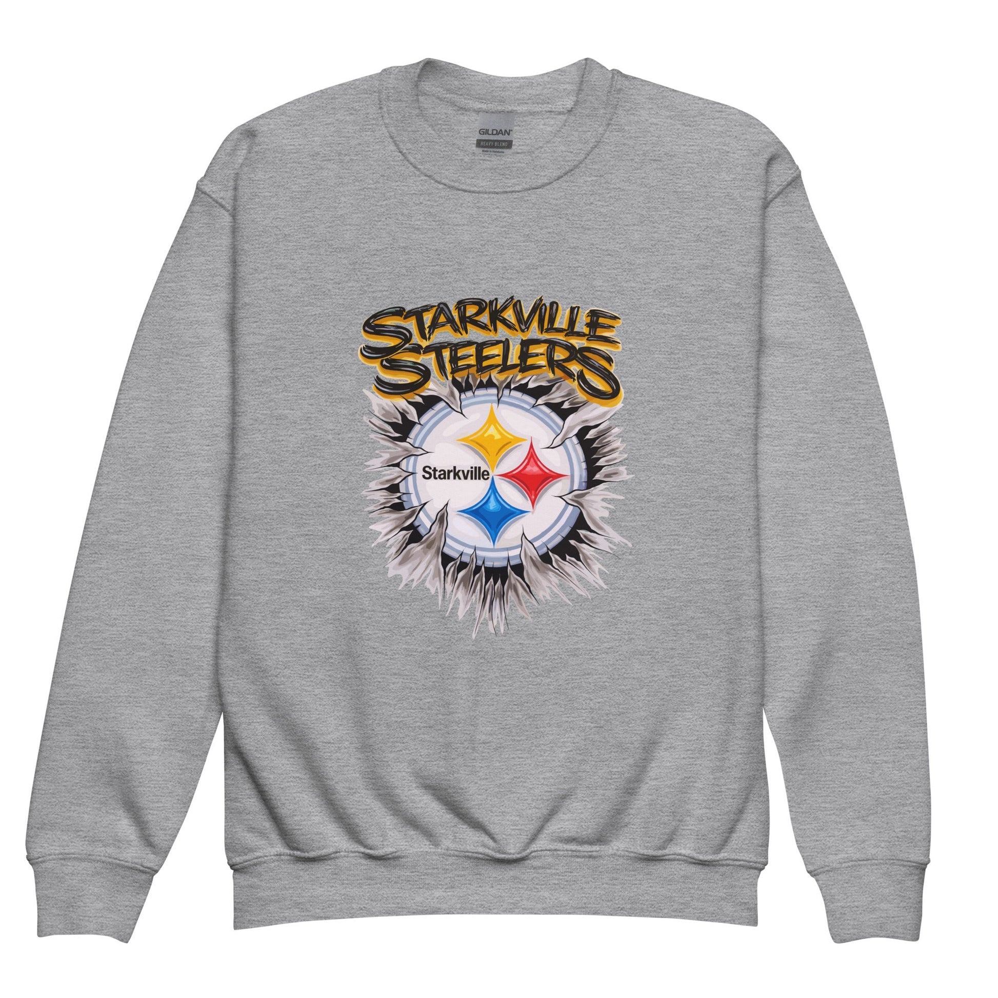Classic | Youth Sweatshirt | Starkville Steelers | Ripped Logo