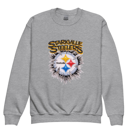 Classic | Youth Sweatshirt | Starkville Steelers | Ripped Logo
