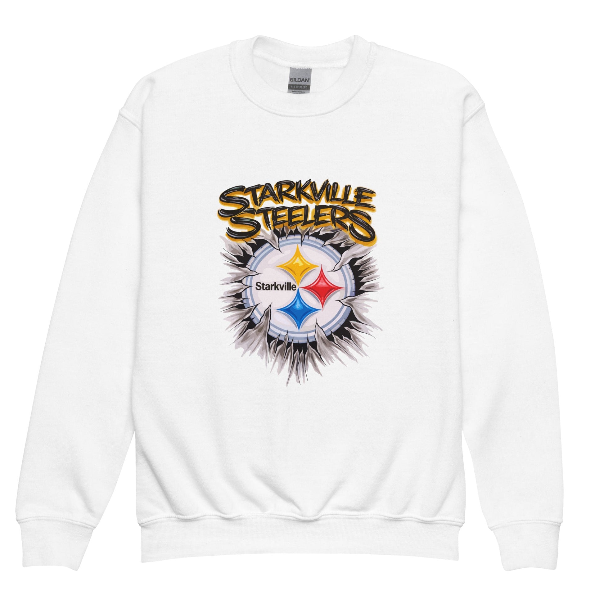 Classic | Youth Sweatshirt | Starkville Steelers | Ripped Logo