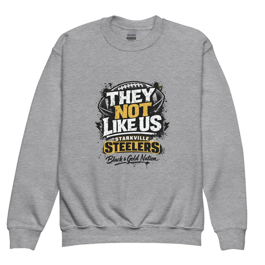 Classic | Youth Sweatshirt | Starkville Steelers | They Not Like Us Logo