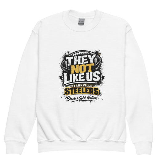 Classic | Youth Sweatshirt | Starkville Steelers | They Not Like Us Logo