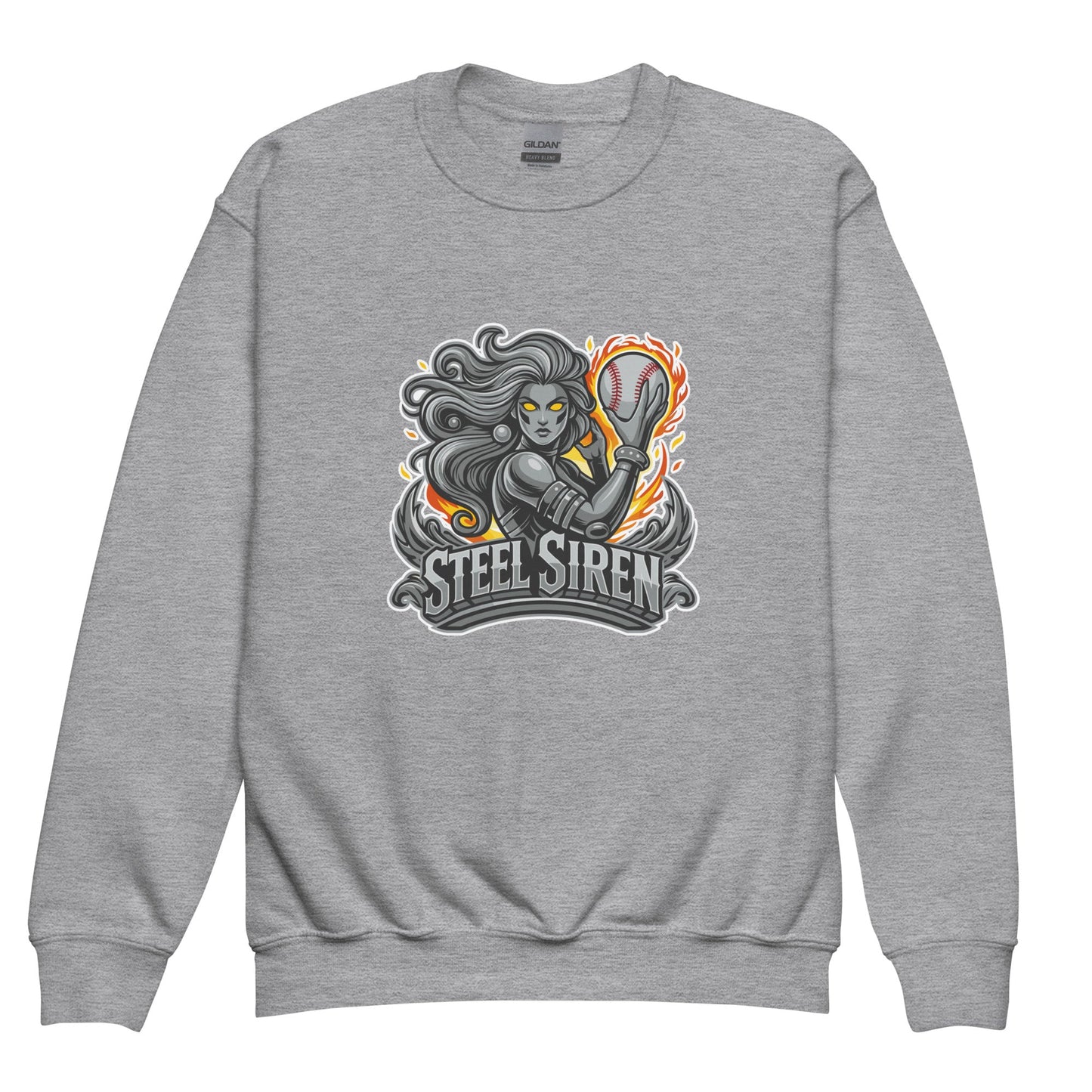 Classic | Youth Sweatshirt | STEEL SIREN | Mascot Logo