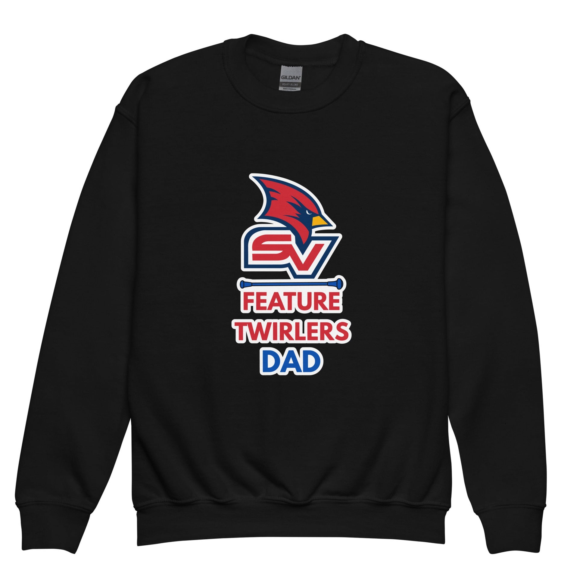 Classic | Youth Sweatshirt | SVSU Feature twirlers | Dad Logo