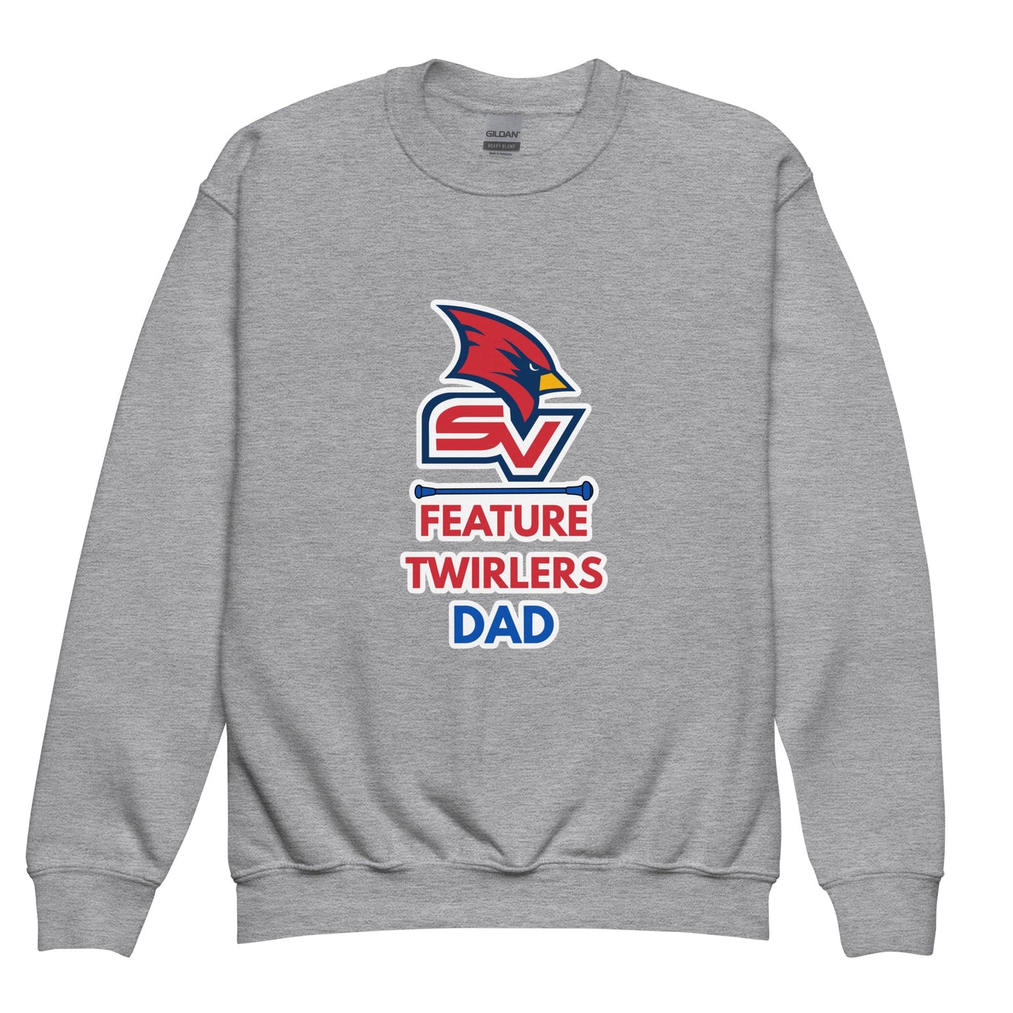 Classic | Youth Sweatshirt | SVSU Feature twirlers | Dad Logo