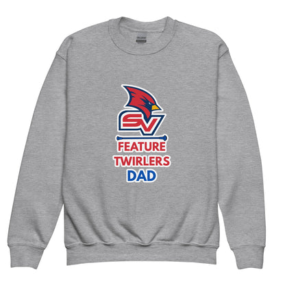 Classic | Youth Sweatshirt | SVSU Feature twirlers | Dad Logo
