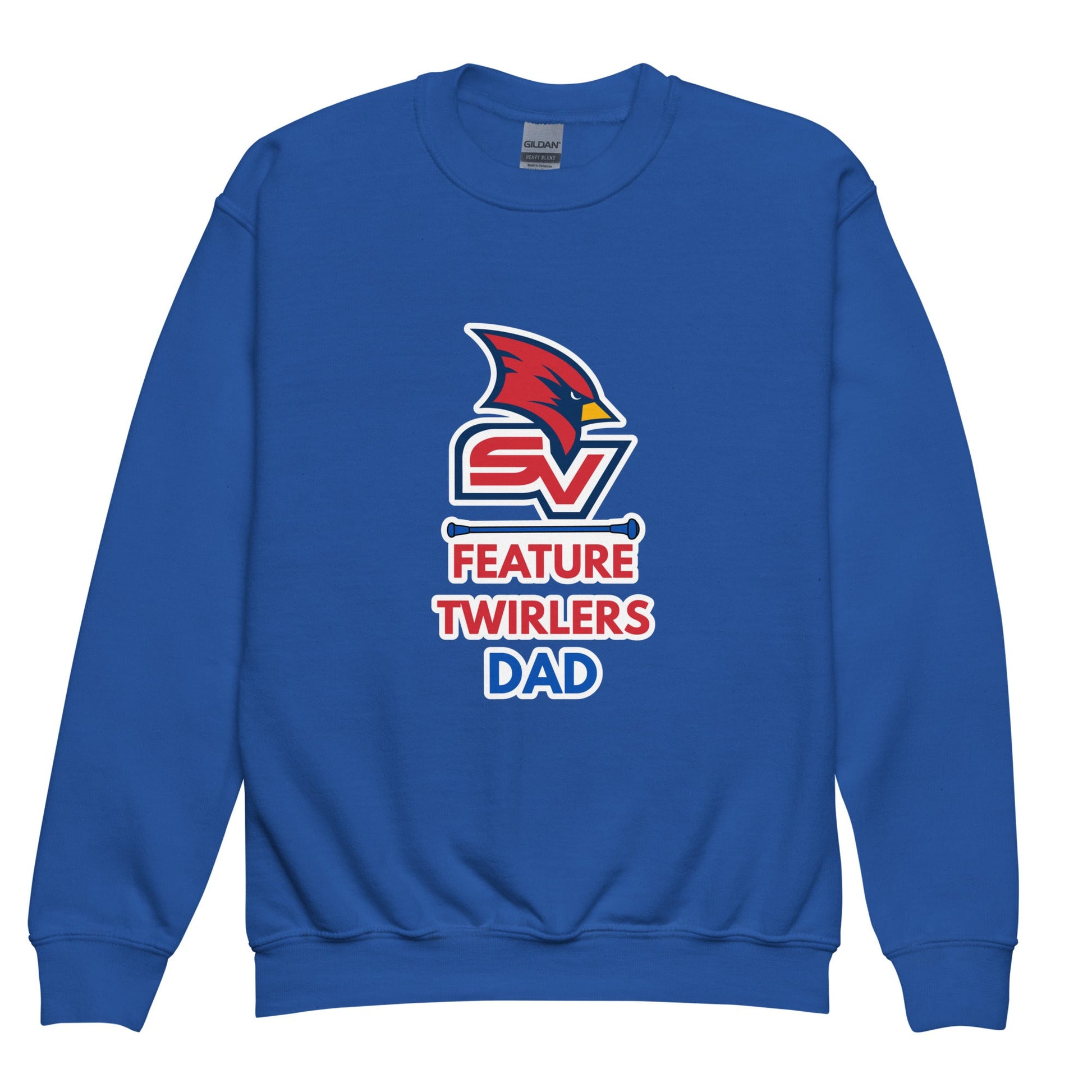 Classic | Youth Sweatshirt | SVSU Feature twirlers | Dad Logo