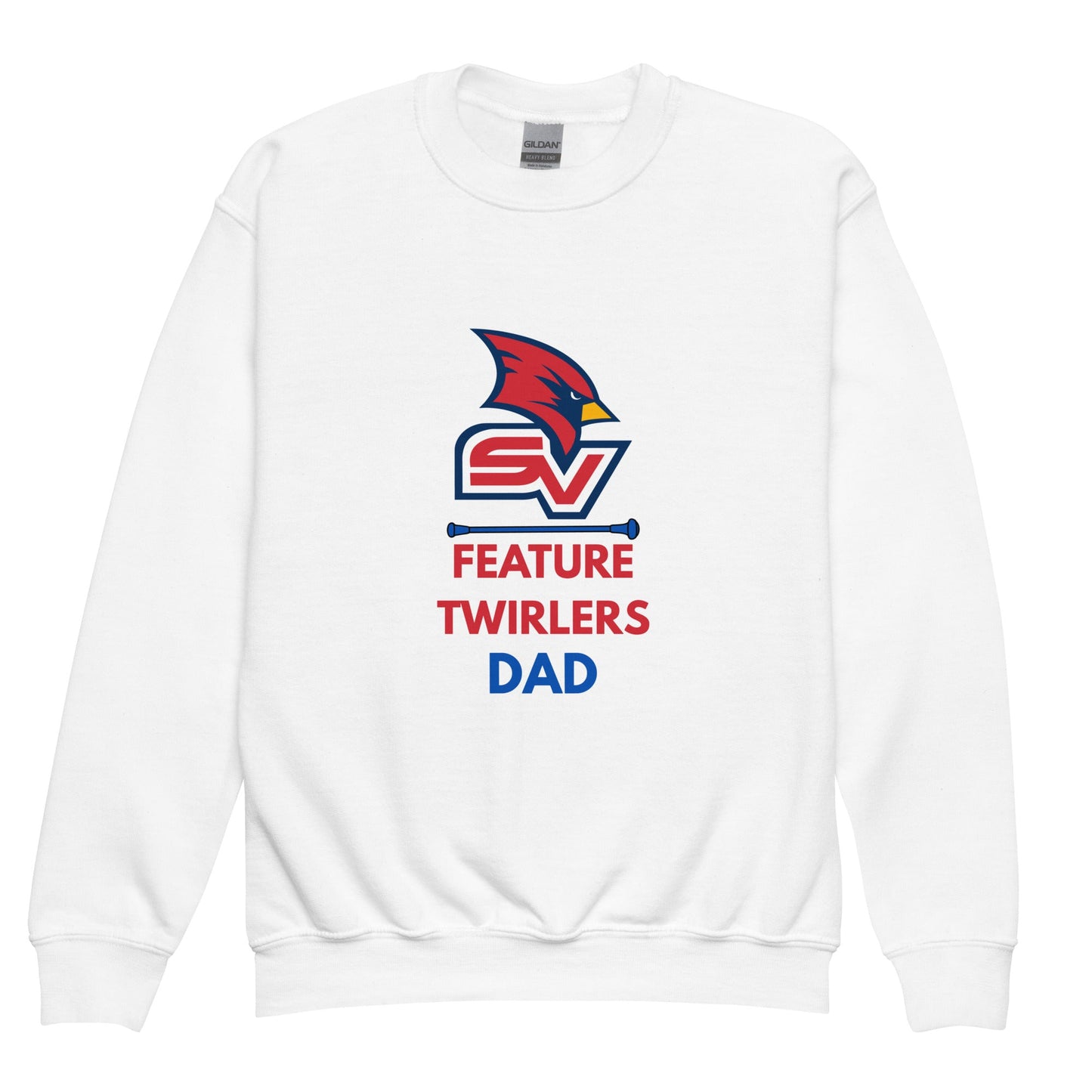 Classic | Youth Sweatshirt | SVSU Feature twirlers | Dad Logo