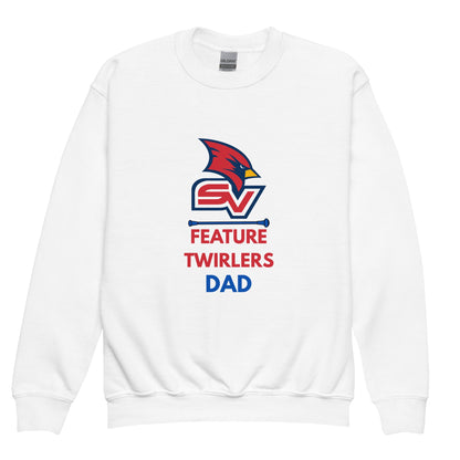 Classic | Youth Sweatshirt | SVSU Feature twirlers | Dad Logo