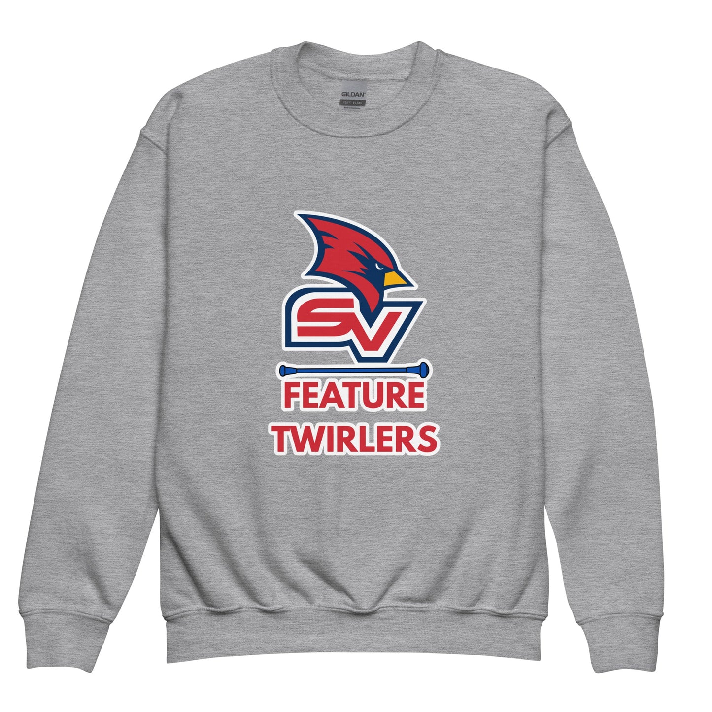 Classic | Youth Sweatshirt | SVSU Feature twirlers | Icon Logo