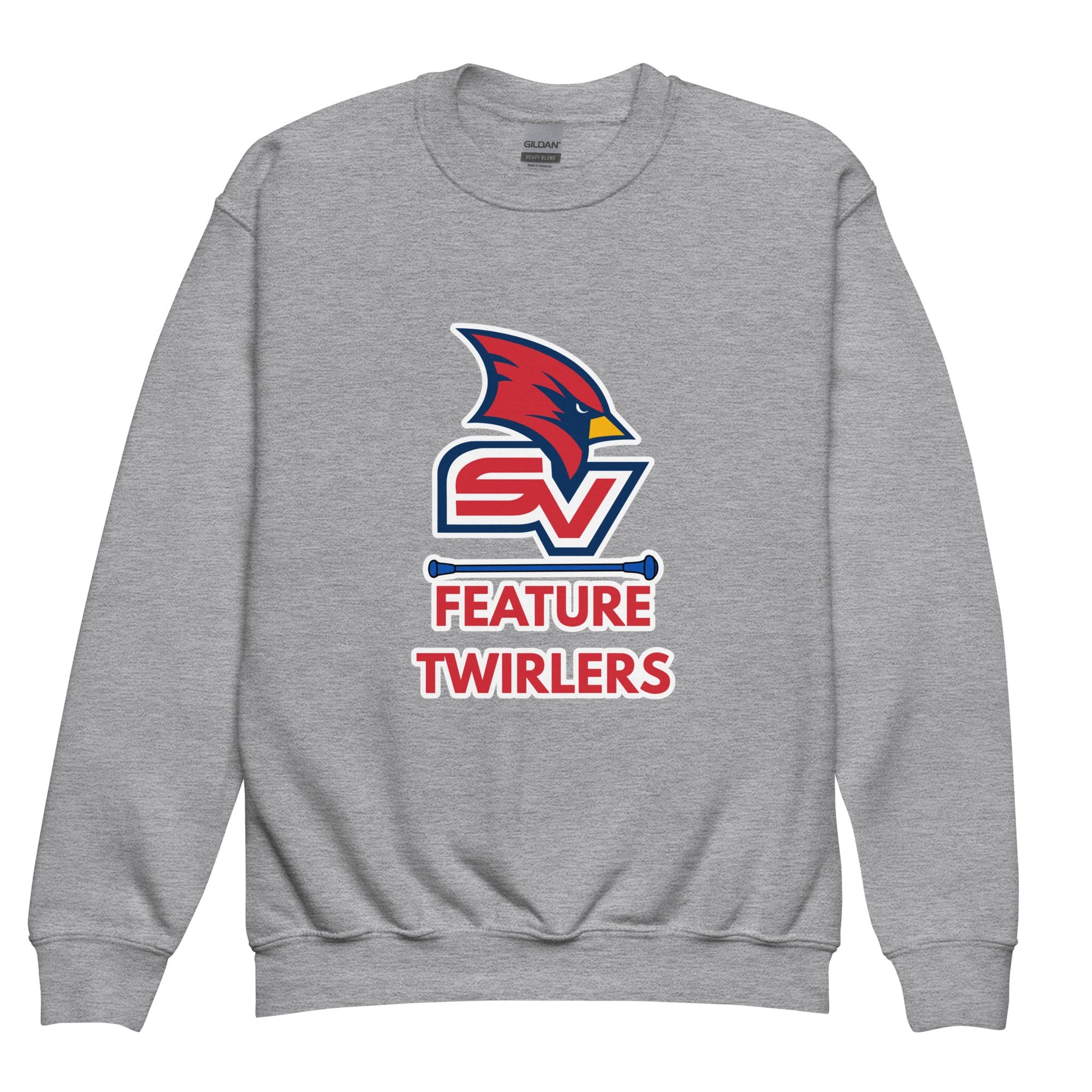 Classic | Youth Sweatshirt | SVSU Feature twirlers | Icon Logo