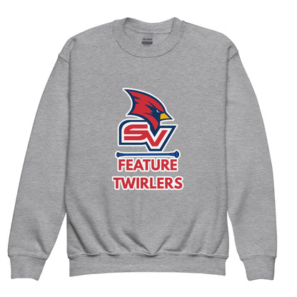 Classic | Youth Sweatshirt | SVSU Feature twirlers | Icon Logo