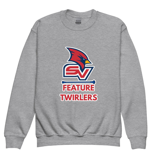 Classic | Youth Sweatshirt | SVSU Feature twirlers | Icon Logo