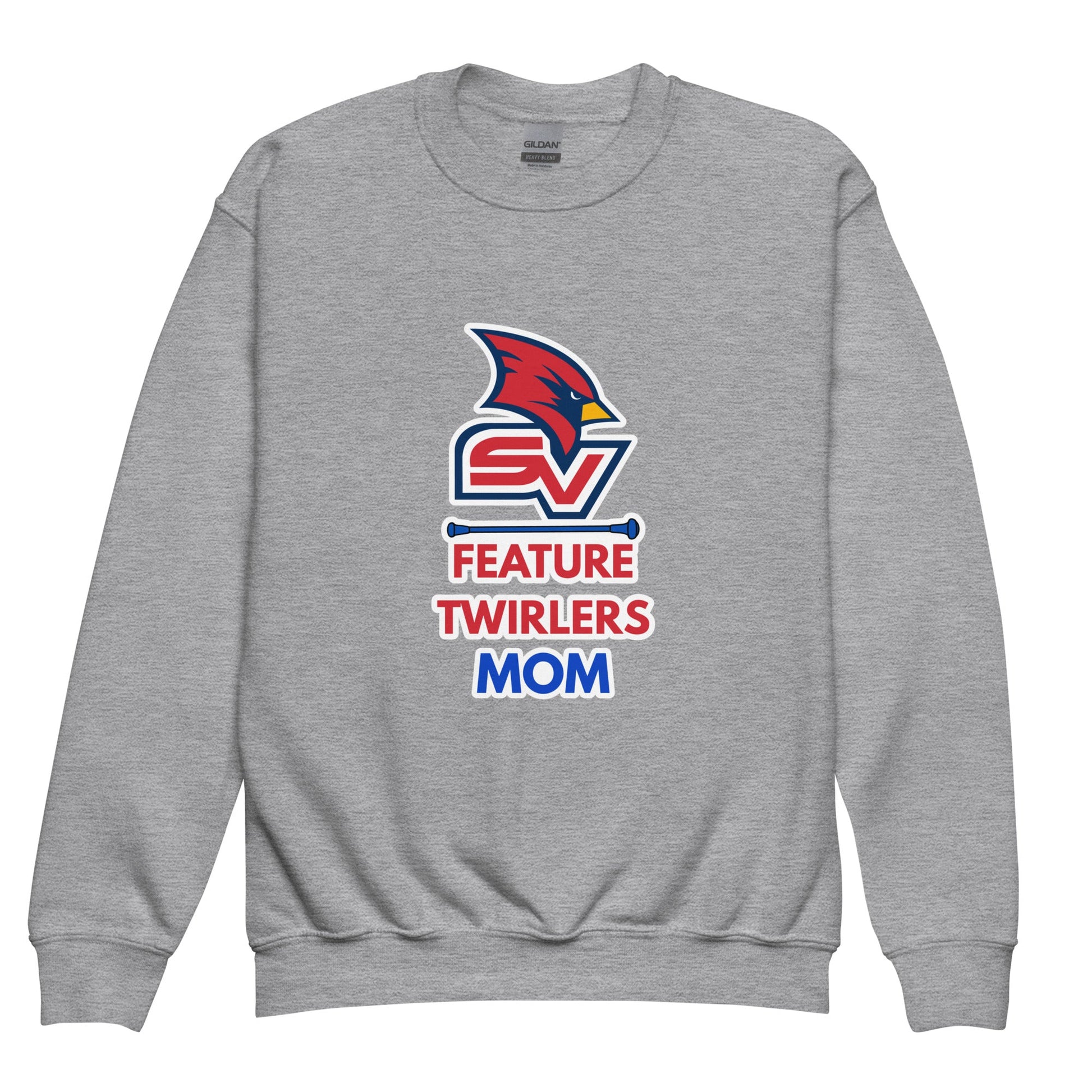 Classic | Youth Sweatshirt | SVSU Feature twirlers | Mom Logo