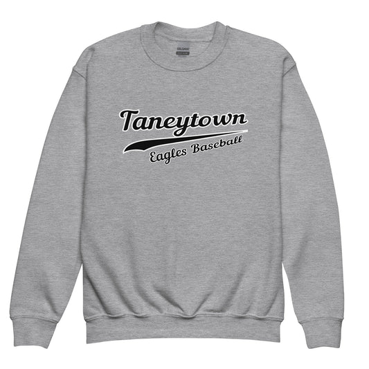 Classic | Youth Sweatshirt | Taneytown Eagles Baseball | Script Logo