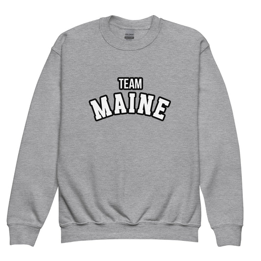 Classic | Youth Sweatshirt | Team Maine | Arch Mark Logo
