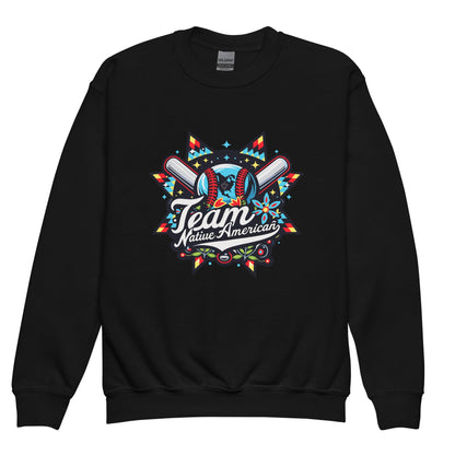 Classic | Youth Sweatshirt | Team Native American | Tribal Emblem Logo
