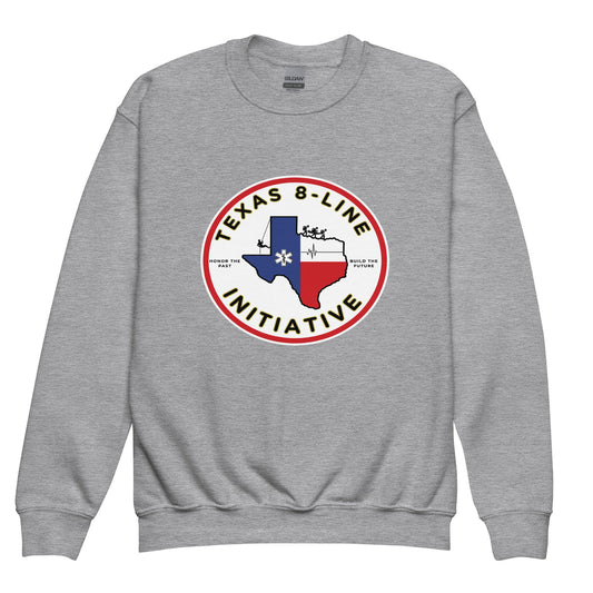 Classic | Youth Sweatshirt | Texas 8 - Line Initiative | Badge Logo