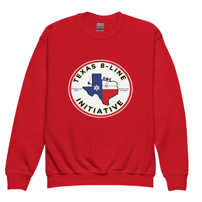 Classic | Youth Sweatshirt | Texas 8 - Line Initiative | Badge Logo