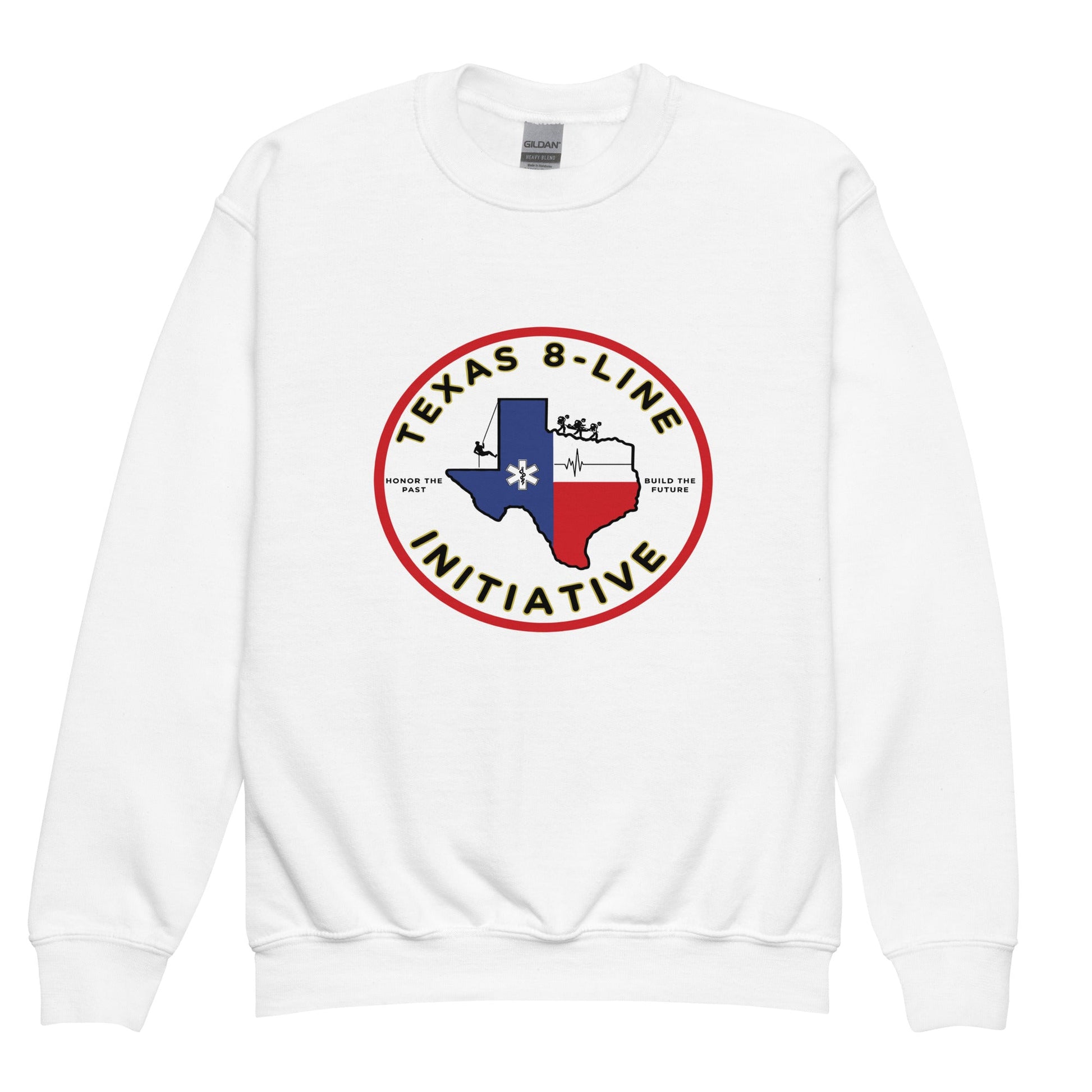 Classic | Youth Sweatshirt | Texas 8 - Line Initiative | Badge Logo