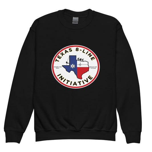 Classic | Youth Sweatshirt | Texas 8 - Line Initiative | Badge Logo